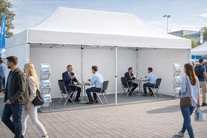 TRENDIE Hliníkový nůžkový stan 3x6m bílý