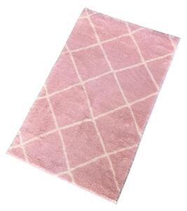 Růžová koupelnová předložka 50x80 cm Diamond – Mila Home