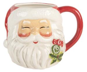 Vánoční keramický hrneček veselý Santa Claus – 16x12x11 cm
