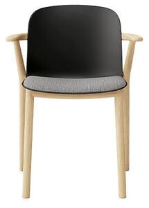 INFINITI - Židle RELIEF s čalouněným sedákem a područkami
