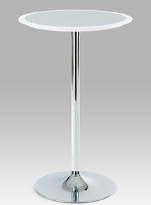 Autronic - Barový stůl bílo-stříbrný plast, pr. 60 cm - AUB-6050 WT