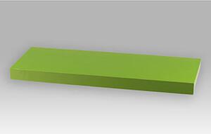 Autronic - Polička nástěnná 60 cm, MDF, barva zelený mat, baleno v ochranné fólii - P-001 GRN