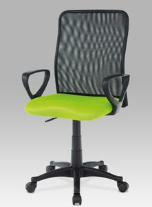 Autronic - Kancelářská židle, látka MESH zelená / černá, plyn.píst - KA-B047 GRN