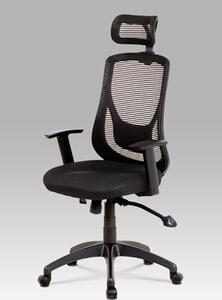 Autronic - Kancelářská židle, synchronní mech., černá MESH, plast. kříž - KA-A186 BK