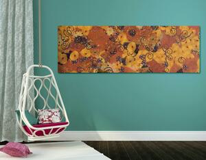 Obraz abstrakce inspirovaná G. Klimtem