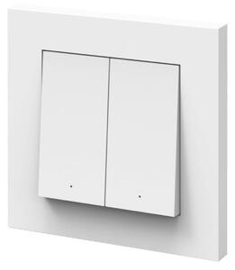 OSRAM SMART+ WiFi dvojitý nástěnný spínač, akumulátor, bílý, matný, Bílá / opál, Plast