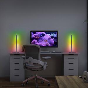 OSRAM SMART+ WiFi stolní lampa CORNER MAGIC, stříbrná, 43 cm RGB, Chrom / stříbro, Obývací pokoj / jídelna, Hliník, Moderní