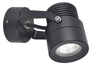 LCD Venkovní stropní svítidlo 5119, černé, Ø 7 cm, kov, IP54, GU10, stmívatelný, Černá, Hliník, Moderní, Nástěnné bodové svítidlo