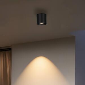 LCD LED venkovní stropní svítidlo 5172, grafit, 9 cm, kov, IP54, Černá, Hliník, Moderní