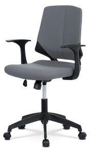 Autronic - Juniorská kancelářská židle, potah šedá látka, černý plast, houpací mechanismus - KA-R204 GREY
