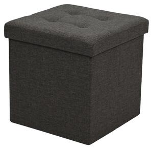 SEDACÍ BOX, textil, kompozitní dřevo, 38/38/38 cm Carryhome - Taburety