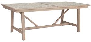 Bizzotto Světlý rozkládací zahradní stůl Kalimera 212/285 x 106 cm s mozaikou