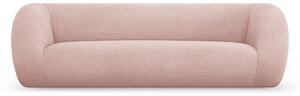 Světle růžová pohovka z textilie bouclé 230 cm Essen – Cosmopolitan Design