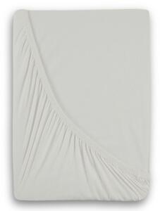 Jersey napínací prostěradlo s lycrou 90x200x25cm - bílé
