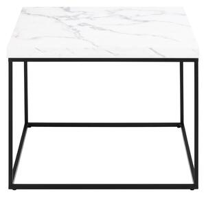 Actona Konferenční stolek Barossa 60 cm bílý mramor/černý
