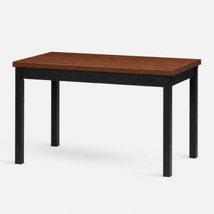 Stima Stůl W21 Rozměr: 120x80 + 40 cm, Odstín: Tmavě Hnědá, Odstín podnože: Černá