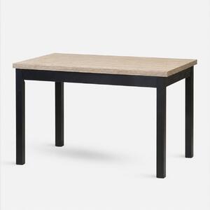 Stima Stůl W21 Rozměr: 120x80 + 40 cm, Odstín: Dub Sonoma, Odstín podnože: Černá