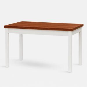 Stima Stůl W21 Rozměr: 120x80 + 40 cm, Odstín: Ořech, Odstín podnože: Bílá