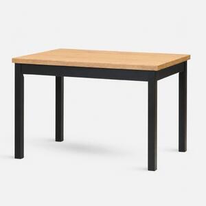 Stima Stůl W21 Rozměr: 120x80 + 40 cm, Odstín: Buk, Odstín podnože: Černá