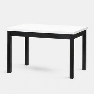 Stima Stůl W21 Rozměr: 120x80 + 40 cm, Odstín: Bílá, Odstín podnože: Černá