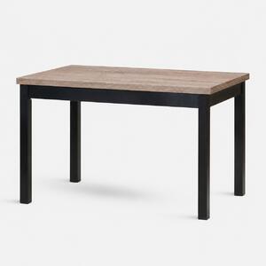 Stima Stůl W21 Rozměr: 120x80 + 40 cm, Odstín: Dub Lanýž, Odstín podnože: Černá