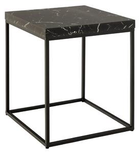 Actona Odkládací stolek Barossa 40 cm mramor/černý
