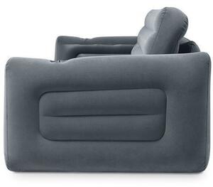 Rozkládací nafukovací gauč 2v1 v tmavě šedé barvě