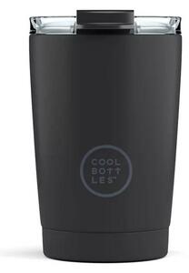 Nerezový termohrnek Cool Bottles mono black, 330 ml