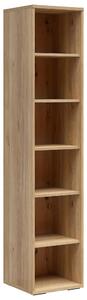 REGÁL NA DOKUMENTY, barvy dubu, 42/198/41 cm Carryhome - Regály na šanony