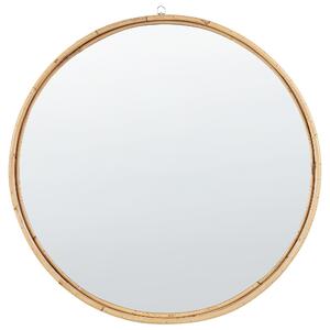 Zrcadlo BARUNG 60 cm 60 cm Ratan Přírodní Béžová