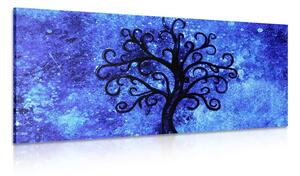 Obraz strom života na modrém pozadí