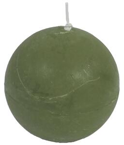 Svíčka koule zelená, pr. 8 cm, S0013-16