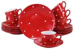 KÁVOVÁ SOUPRAVA Polka Dots bunt 18dílné Creatable - Online Only nádobí, Online Only