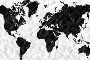 Obraz zajímavá mapa světa