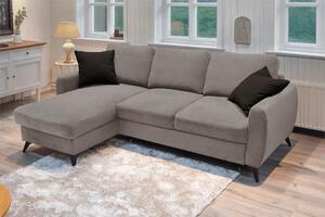 ROHOVÁ ROZKLÁDACÍ POHOVKA, kov, textil, kompozitní dřevo, šedohnědá Livetastic - Online Only sedačky, Online Only