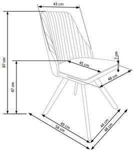 Jídelní židle K206 Halmar