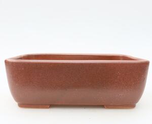 E-bonsai Keramická bonsai miska 16 x 10,5 x 5,5 cm vínová