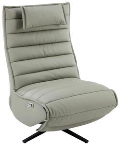 RELAXAČNÍ KŘESLO, kov, textil, kůže, šedá, černá Stylife - Relaxační křesla