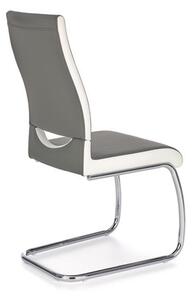 Jídelní židle K259 šedá / bílá Halmar
