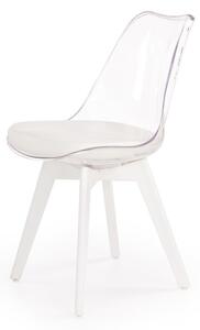 Židle- K245- bezbarvá / bílá