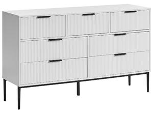 Komoda se 7 zásuvkami LEDUC Bílá