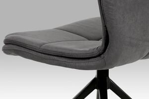 Jídelní židle HC-710 GREY3 šedá látka "COWBOY"