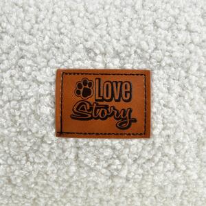Krémová deka pro psa 50x70 cm – Love Story