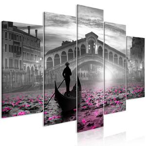 Obraz - Kouzelné Benátky - šedé 100x50