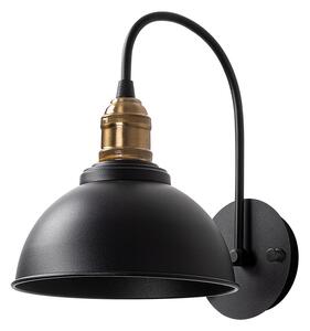 Černé nástěnné svítidlo ø 21 cm Varzan – Opviq lights