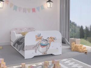 Kvalitní dětská postel 140 x 70 cm medvídek a přátelé