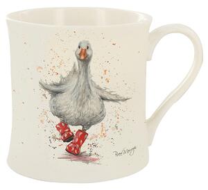 Porcelánový hrnek Kachna v červených holínkách 250 ml