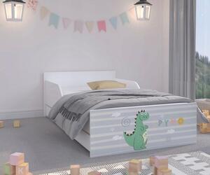 Úchvatná dětská postel 160 x 80 cm s rozkošným dráčkem