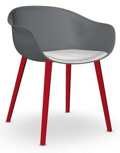 ANDREU WORLD - Židle NEXT SO-0497 s čalouněným sedákem