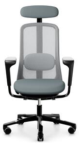 HÅG - Židle SoFi černá s područkami a s opěrkou hlavy, nižší sedák